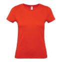T-shirt femme coton col rond, manches courtes, 145 g/m²