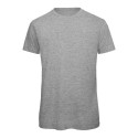 T-shirt homme col rond sans étiquette, coton bio ringspun, 140 g/m²