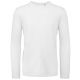 T-shirt homme manches longues en coton bio sans étiquette, 140 g/m²