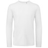 T-shirt homme manches longues en coton bio sans étiquette, 140 g/m²