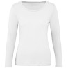 T-shirt femme manches longues en coton bio sans étiquette, 140 g/m²