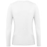 T-shirt femme manches longues en coton bio sans étiquette, 140 g/m²