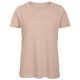 T-shirt femme col rond sans étiquette, coton bio ringspun, 140 g/m²