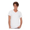 T-shirt homme col V tri-blend doux et respirant, 130 g/m²