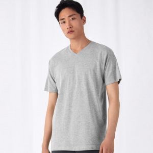 T-shirt col V manches courtes en coton doux ringpsun, 145 g/m²