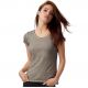 T-shirt femme effet denim teinté à froid en coton ringspun, 145 g/m²