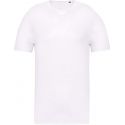 T-shirt fin homme en coton bio sans étiquette de marque, 110 g/m²