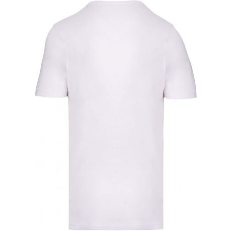 T-shirt fin homme en coton bio sans étiquette de marque, 110 g/m²