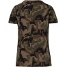 T-shirt femme camouflage manches courtes sans étiquette, 140 g/m²