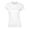 T-shirt femme manches courtes en coton ringspun softstyle, 150 g/m²