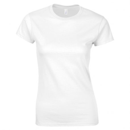 T-shirt femme manches courtes en coton ringspun softstyle, 150 g/m²