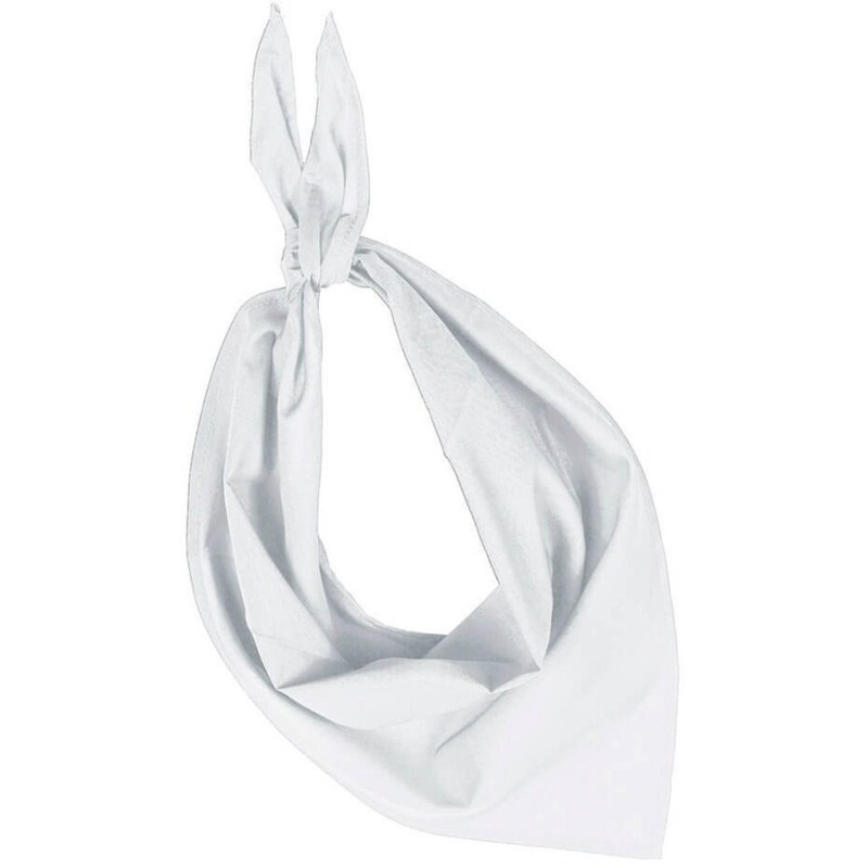 Bandana de fête uni triangulaire en polycoton, 95 g/m²