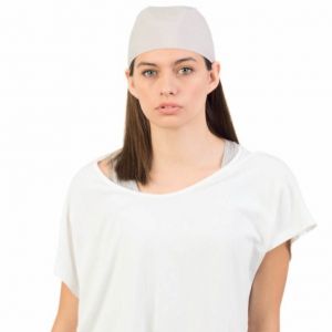 Chapeau bandana en polyester avec lanières, 110 g/m²