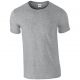 T-shirt homme manches courtes en coton ringspun softstyle, 150 g/m²