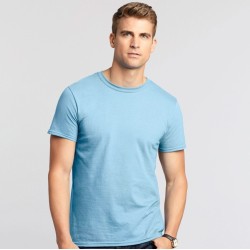 T-shirt homme manches courtes en coton ringspun softstyle, 150 g/m²