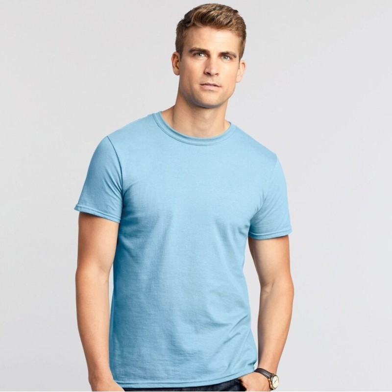 T-shirt homme manches courtes en coton ringspun softstyle, 150 g/m²