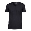 T-shirt col V homme manches courtes en coton ringspun softstyle, 150 g/m²