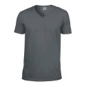T-shirt col V homme manches courtes en coton ringspun softstyle, 150 g/m²