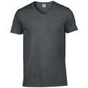 T-shirt col V homme manches courtes en coton ringspun softstyle, 150 g/m²