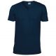 T-shirt col V homme manches courtes en coton ringspun softstyle, 150 g/m²