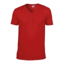 T-shirt col V homme manches courtes en coton ringspun softstyle, 150 g/m²