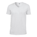 T-shirt col V homme manches courtes en coton ringspun softstyle, 150 g/m²