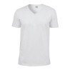 T-shirt col V homme manches courtes en coton ringspun softstyle, 150 g/m²