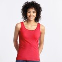 Débardeur femme en coton ringspun softstyle bretelles larges, 150 g/m²