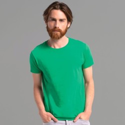 T-shirt homme iconic, coupe moderne ajustée en coton doux, 150 g/m²