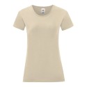T-shirt femme iconic, coupe moderne ajustée en coton doux, 150 g/m²