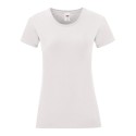 T-shirt femme iconic, coupe moderne ajustée en coton doux, 150 g/m²