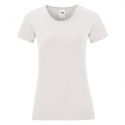 T-shirt femme iconic, coupe moderne ajustée en coton doux, 150 g/m²