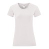 T-shirt femme iconic, coupe moderne ajustée en coton doux, 150 g/m²