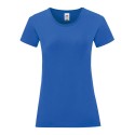 T-shirt femme iconic, coupe moderne ajustée en coton doux, 150 g/m²