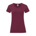 T-shirt femme iconic, coupe moderne ajustée en coton doux, 150 g/m²