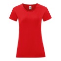 T-shirt femme iconic, coupe moderne ajustée en coton doux, 150 g/m²