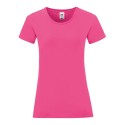 T-shirt femme iconic, coupe moderne ajustée en coton doux, 150 g/m²
