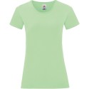 T-shirt femme iconic, coupe moderne ajustée en coton doux, 150 g/m²