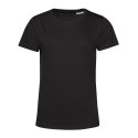 T-shirt femme coton BIO col rond, manches courtes, 145 g/m²