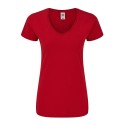 T-shirt femme iconic col V, coupe moderne en coton doux, 150 g/m²