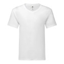 T-shirt homme iconic col V, coupe moderne en coton doux, 150 g/m²