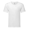 T-shirt homme iconic col V, coupe moderne en coton doux, 150 g/m²