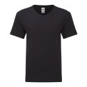 T-shirt homme iconic col V, coupe moderne en coton doux, 150 g/m²