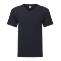 T-shirt homme iconic col V, coupe moderne en coton doux, 150 g/m²