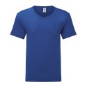 T-shirt homme iconic col V, coupe moderne en coton doux, 150 g/m²