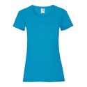 T-shirt femme col rond valueweight en coton, manches courtes, 165 g/m²