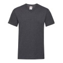 T-shirt homme col V valueweight en coton, manches courtes, 165 g/m²