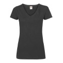 T-shirt femme col V valueweight en coton, manches courtes, 165 g/m²