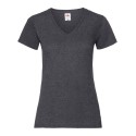 T-shirt femme col V valueweight en coton, manches courtes, 165 g/m²
