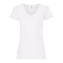 T-shirt femme col V valueweight en coton, manches courtes, 165 g/m²